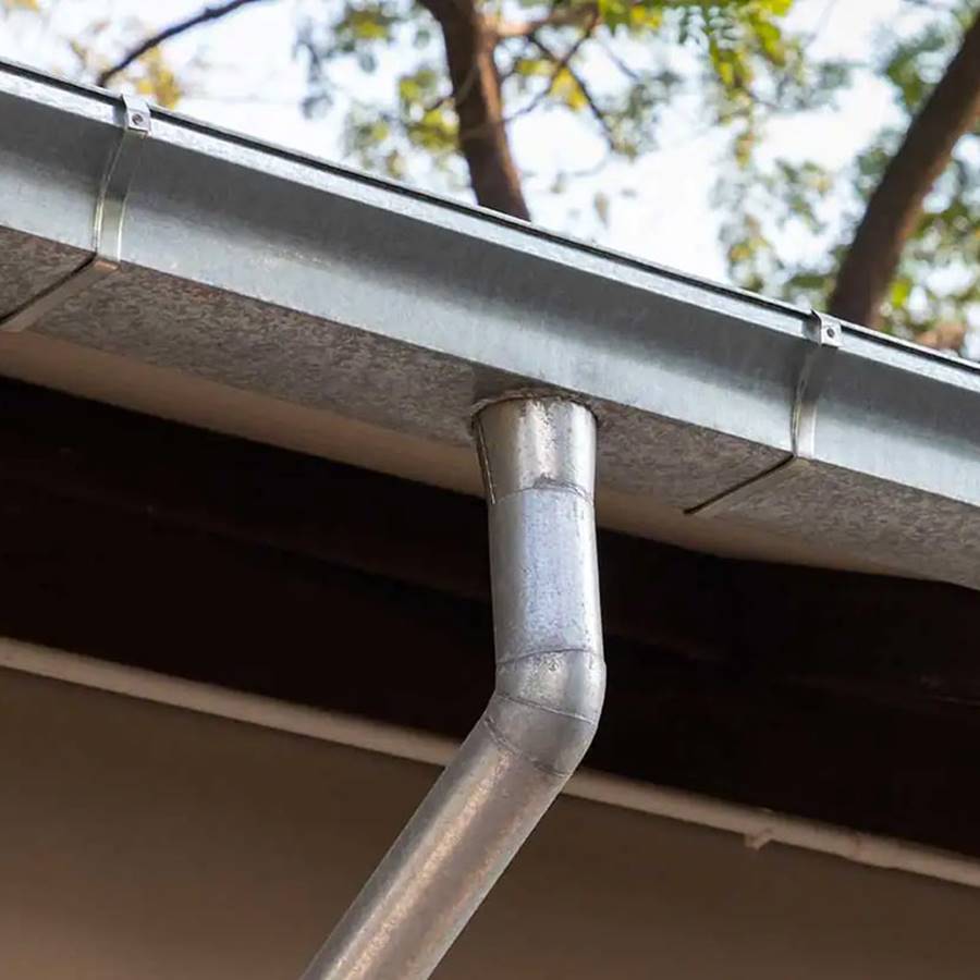 Ekli Kare Galvaniz Oluk - (No.1666)